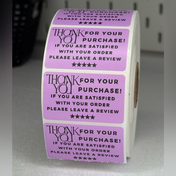 Thank you sticker , please leave a 5 start review , thank you for your purchase - Picture 10 of 11